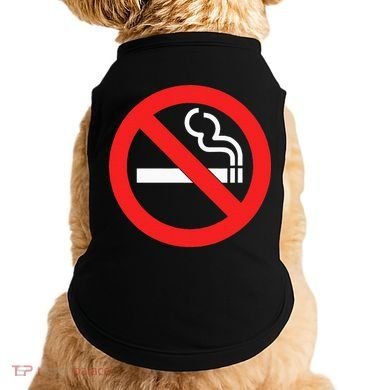 No Smoking Symbol Doggie Tank