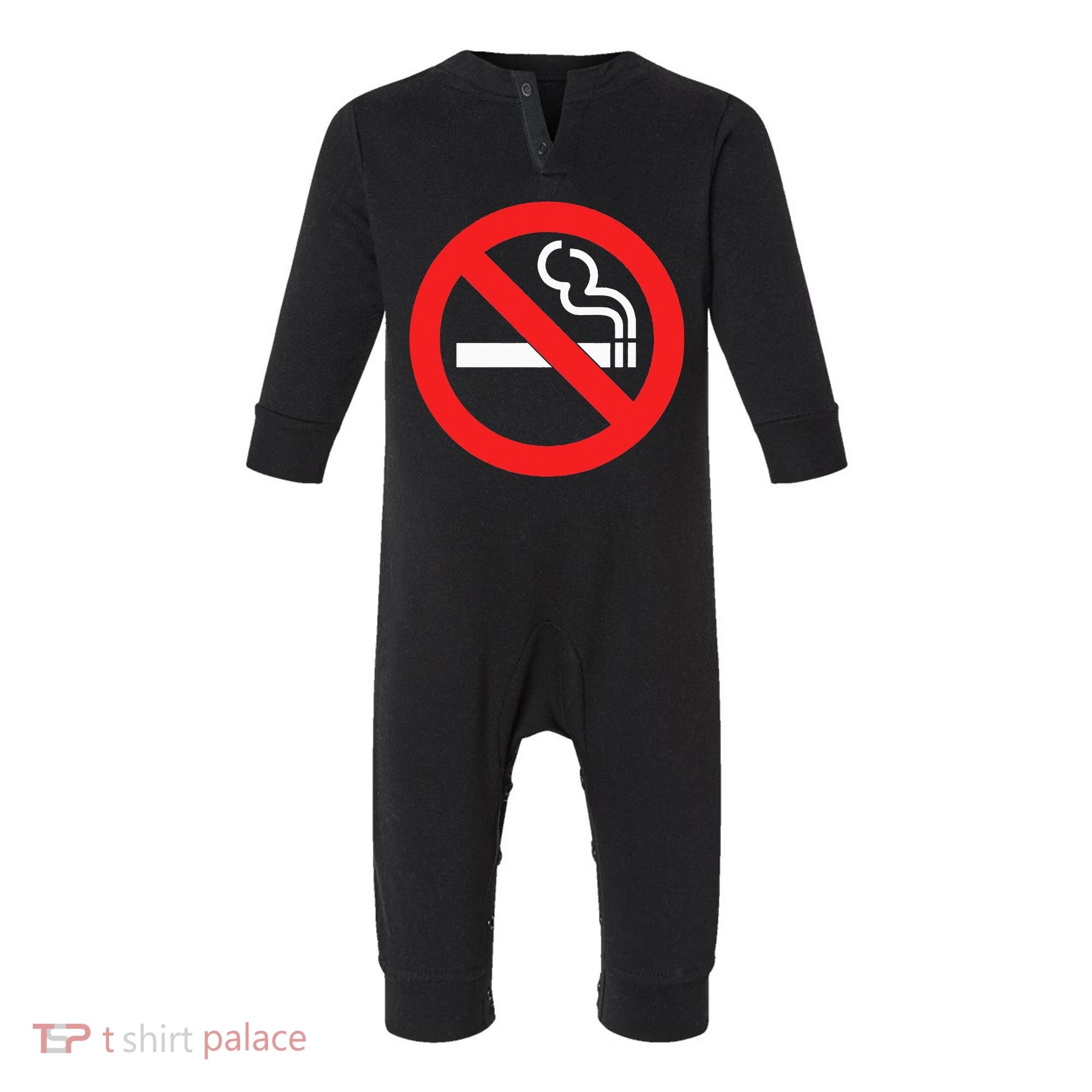 No Smoking Symbol Infant Fleece One Piece