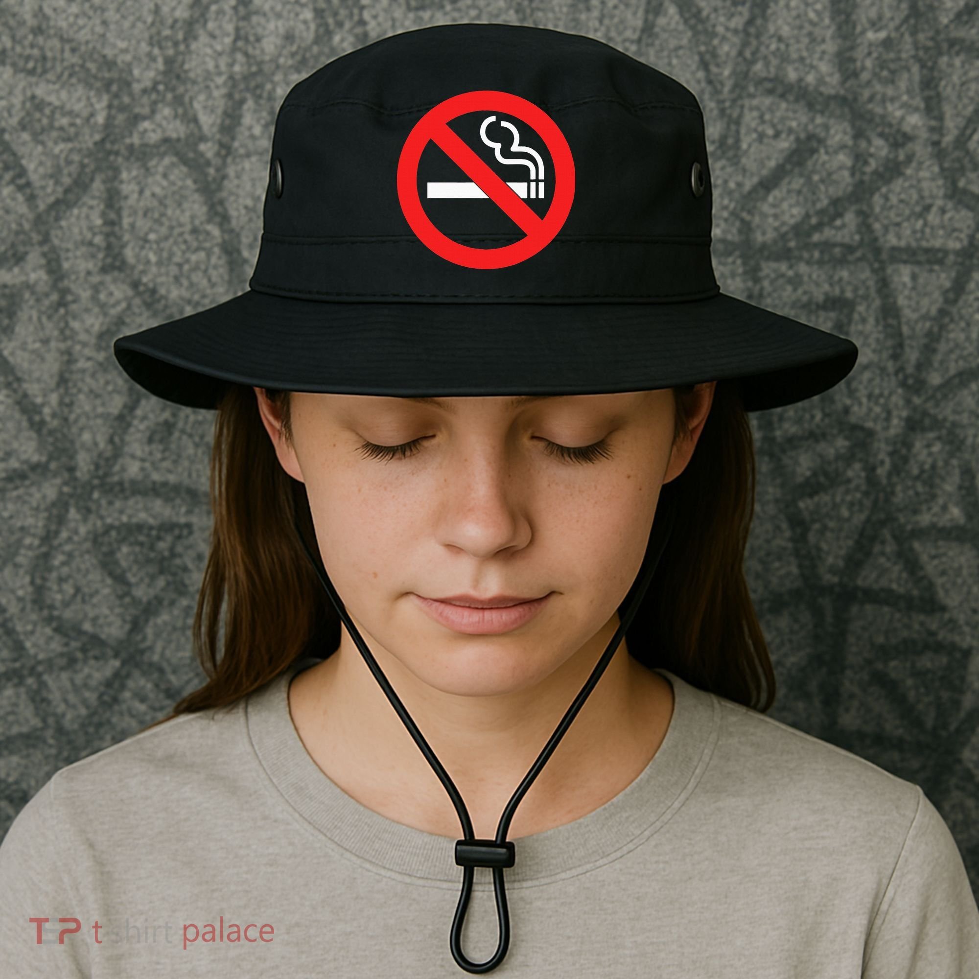 No Smoking Symbol Bucket Hat