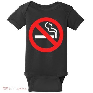 No Smoking Symbol Baby Bodysuit