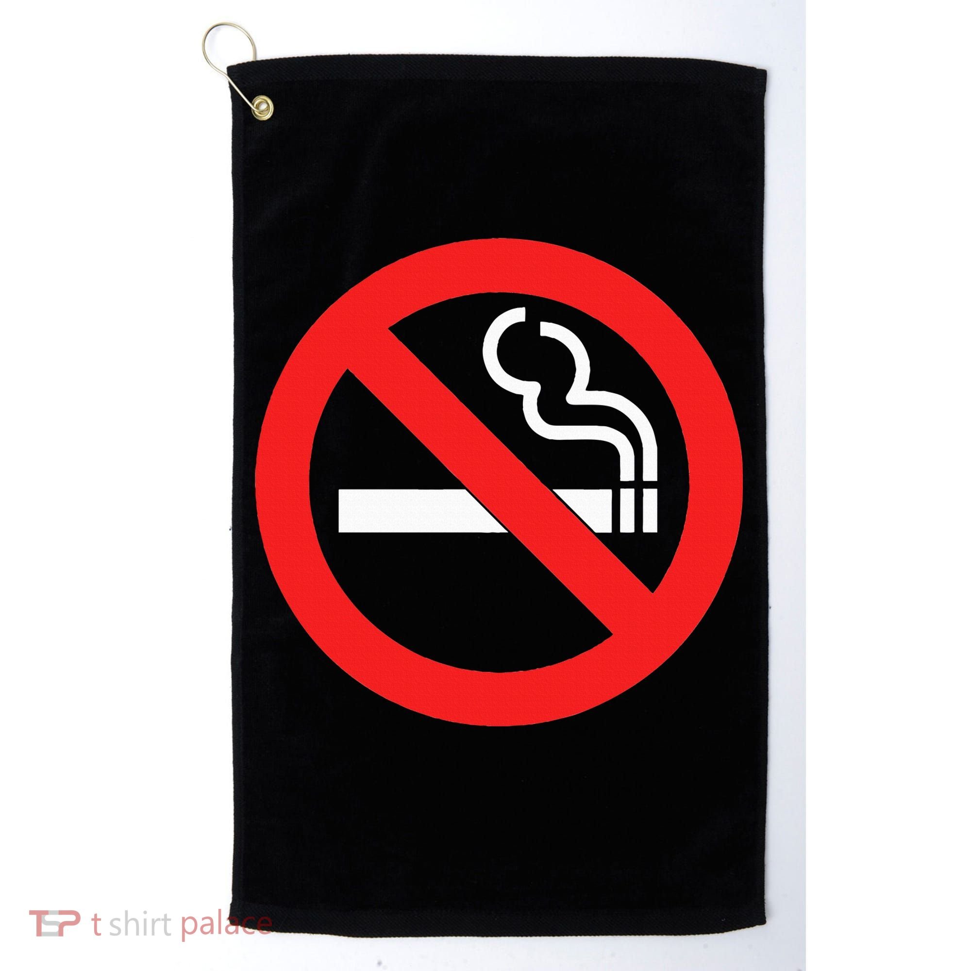 No Smoking Symbol Golf Towel