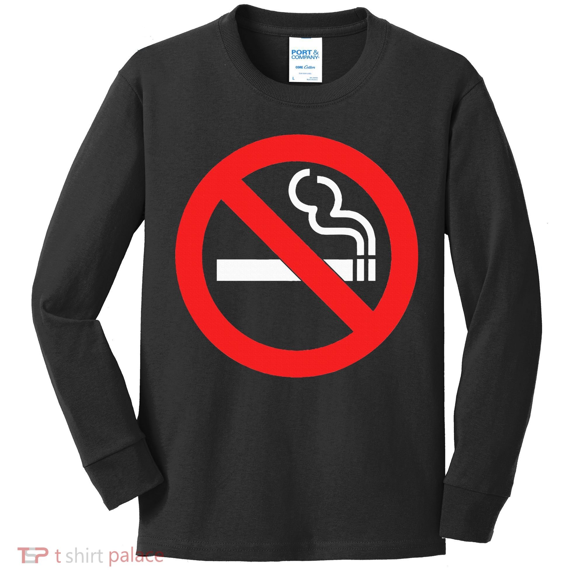 No Smoking Symbol Kids Long Sleeve Shirt