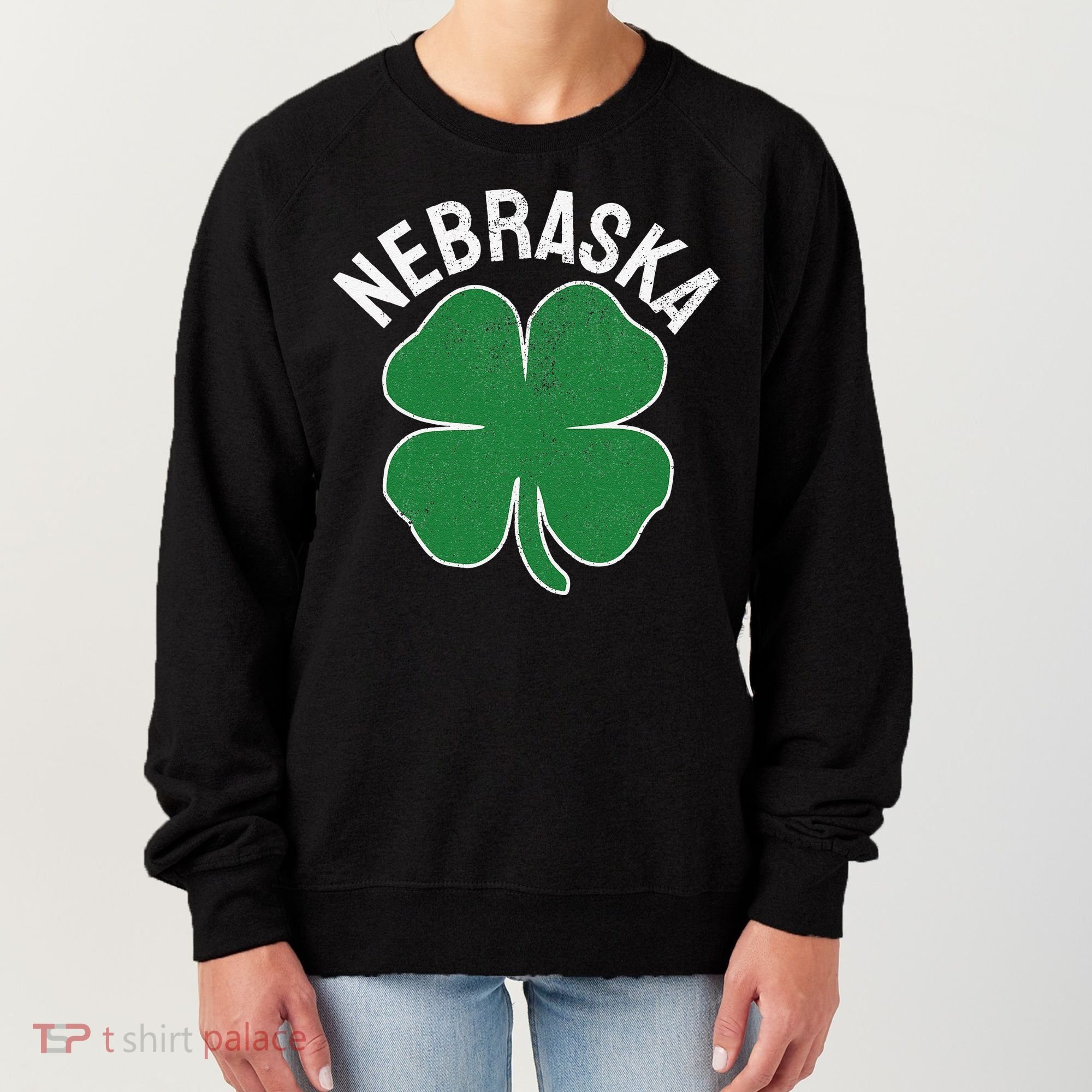 Nebraska Shamrock St. Patrick's Day Saint Paddy's Irish Women's Sweatshirt