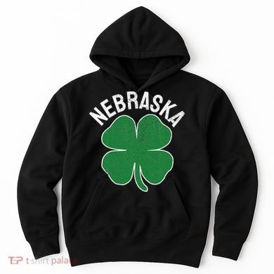 Nebraska Shamrock St. Patrick's Day Saint Paddy's Irish Hoodie
