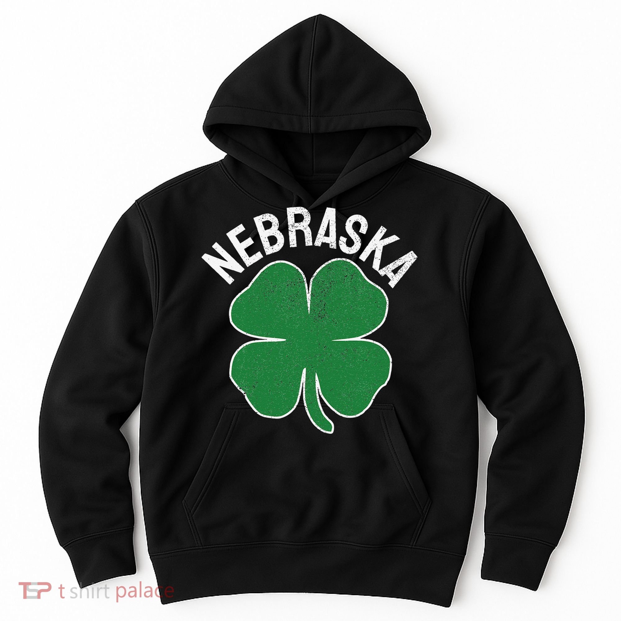 Nebraska Shamrock St. Patrick's Day Saint Paddy's Irish Hoodie