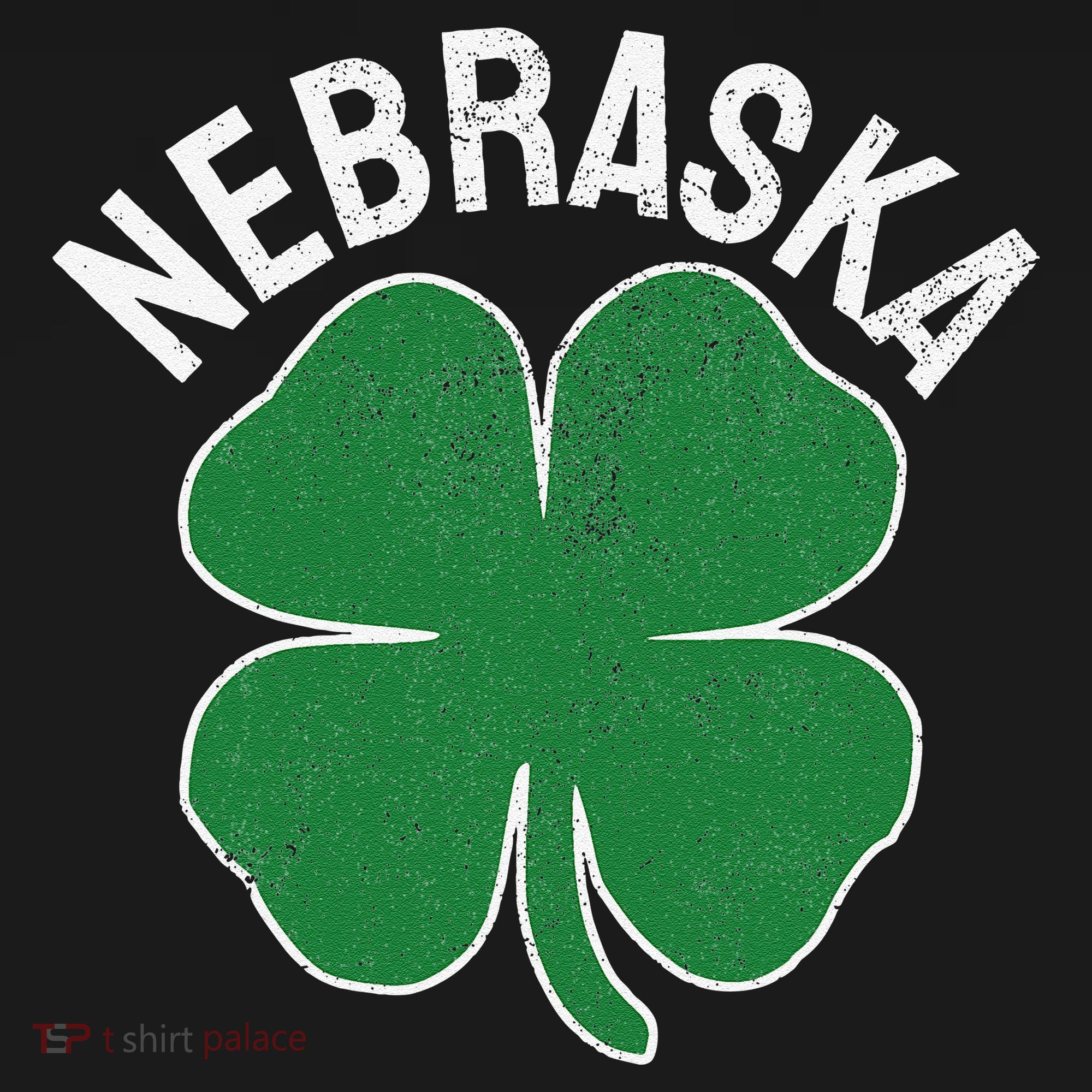 Nebraska Shamrock St. Patrick's Day Saint Paddy's Irish Button