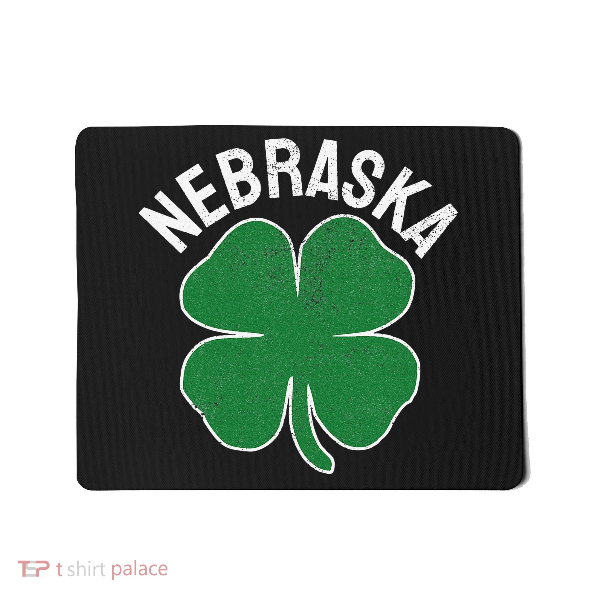 Nebraska Shamrock St. Patrick's Day Saint Paddy's Irish Mousepad