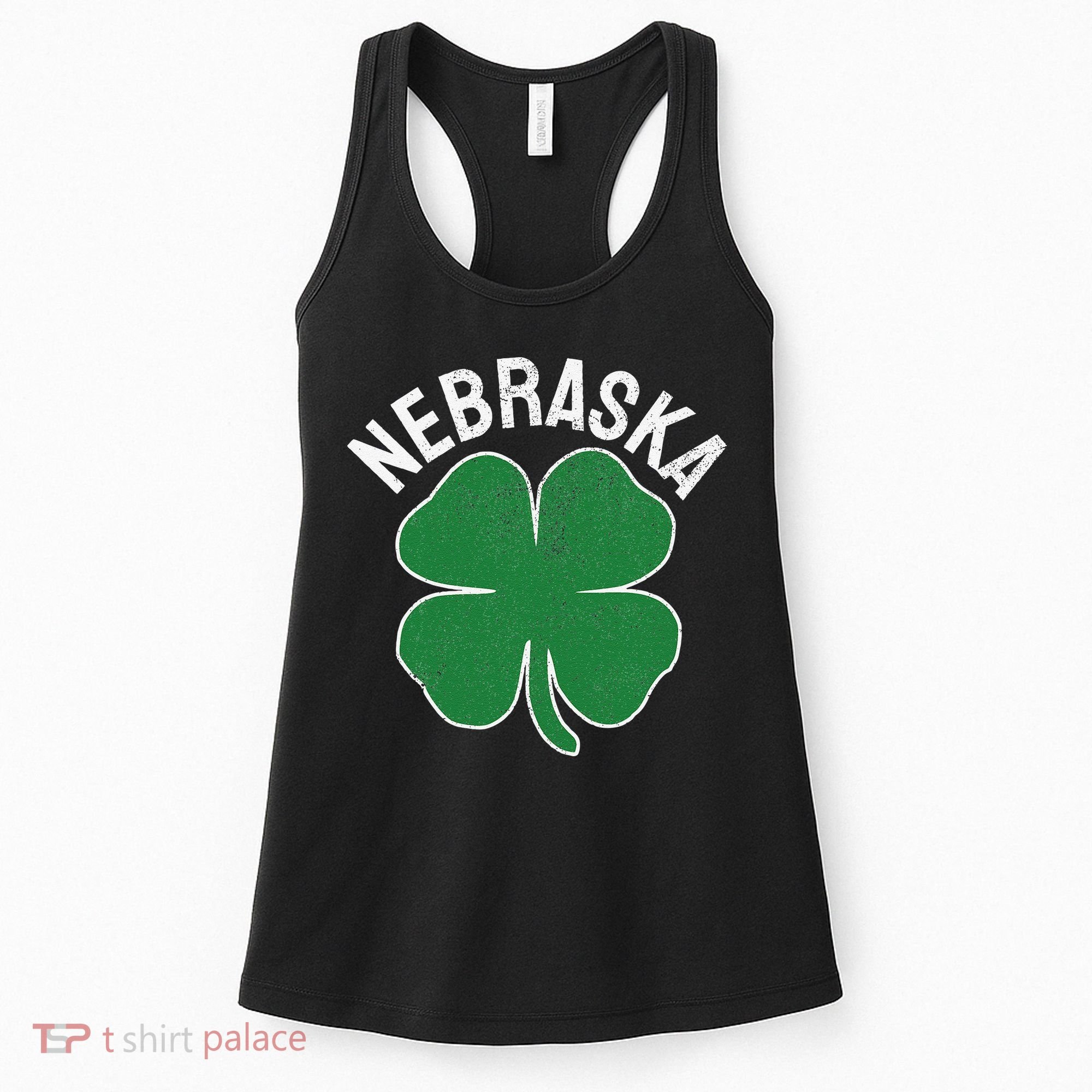 Nebraska Shamrock St. Patrick's Day Saint Paddy's Irish Women's Tank Top