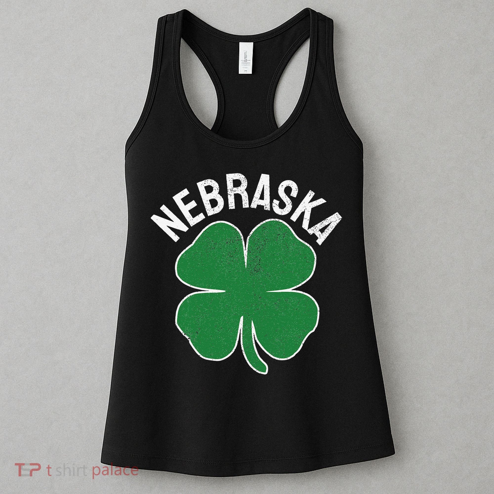 Nebraska Shamrock St. Patrick's Day Saint Paddy's Irish Women's Tank Top