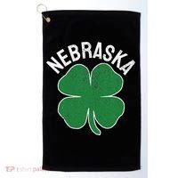 Nebraska Shamrock St. Patrick's Day Saint Paddy's Irish Golf Towel thumb 0