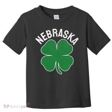 Nebraska Shamrock St. Patrick's Day Saint Paddy's Irish Toddler T-Shirt