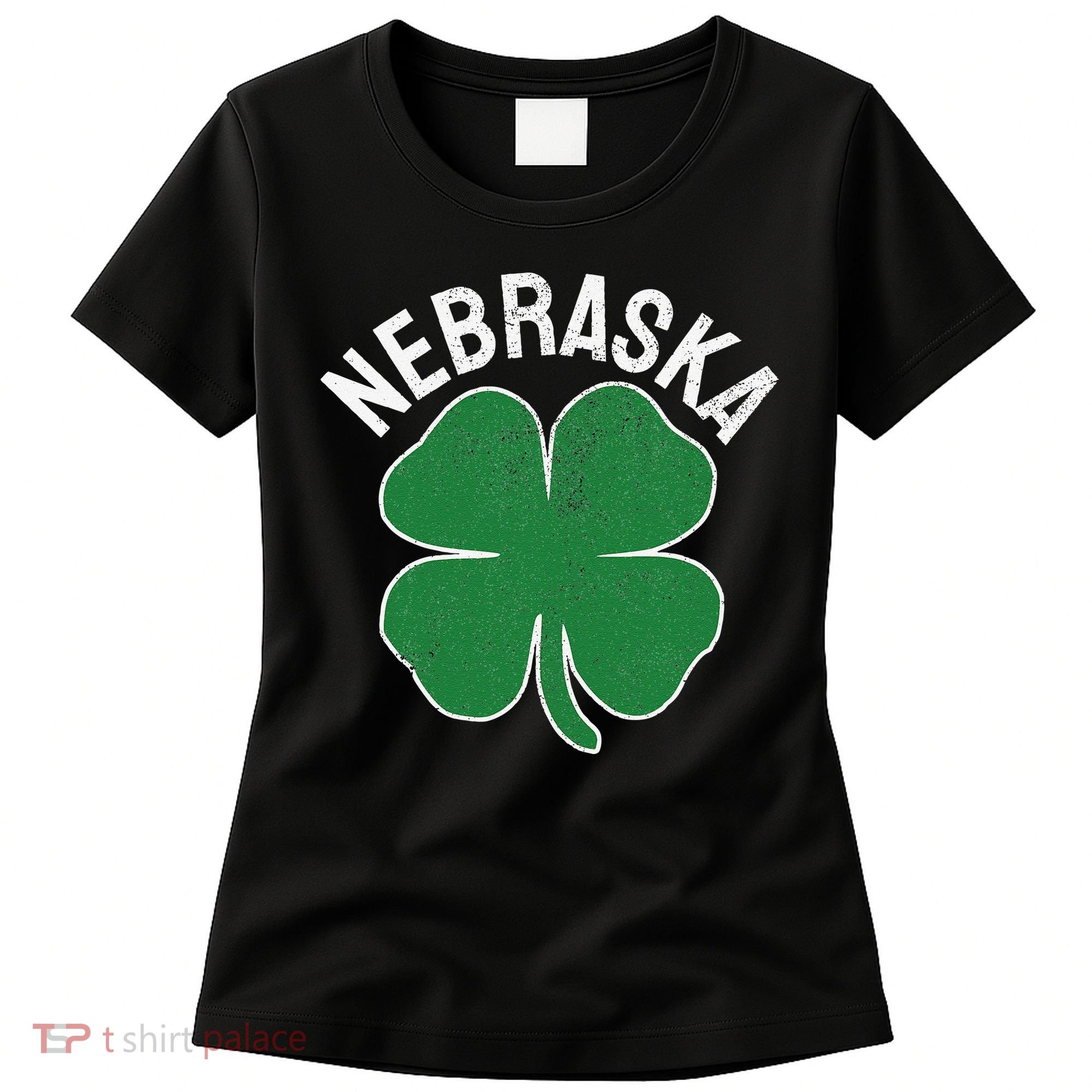 Nebraska Shamrock St. Patrick's Day Saint Paddy's Irish Women's T-Shirt