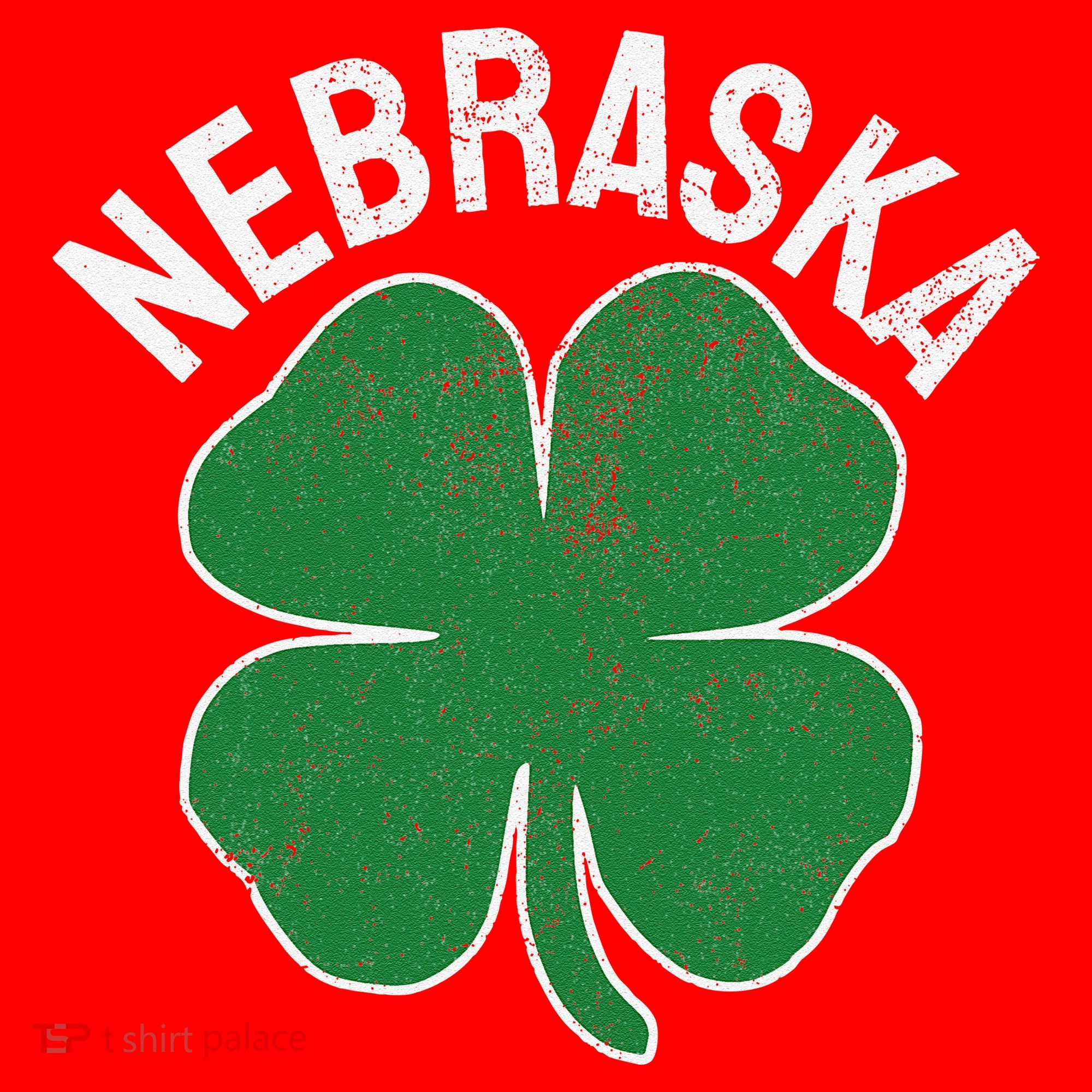 Nebraska Shamrock St. Patrick's Day Saint Paddy's Irish Santa Hat
