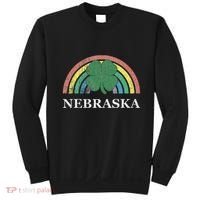 Nebraska Shamrock St. Patrick's Day Saint Paddy's Rainbow Sweatshirt thumb 0