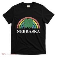 Nebraska Shamrock St. Patrick's Day Saint Paddy's Rainbow T-Shirt thumb 0