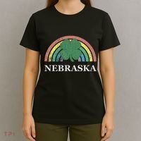 Nebraska Shamrock St. Patrick's Day Saint Paddy's Rainbow T-Shirt thumb 4