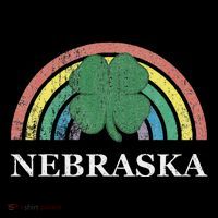 Nebraska Shamrock St. Patrick's Day Saint Paddy's Rainbow Ornament thumb 1
