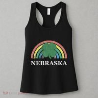 Nebraska Shamrock St. Patrick's Day Saint Paddy's Rainbow Women's Tank Top thumb 3