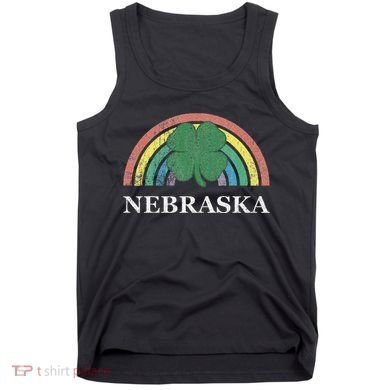 Nebraska Shamrock St. Patrick's Day Saint Paddy's Rainbow Tank Top