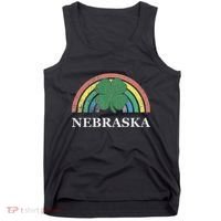 Nebraska Shamrock St. Patrick's Day Saint Paddy's Rainbow Tank Top thumb 0