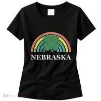 Nebraska Shamrock St. Patrick's Day Saint Paddy's Rainbow Women's T-Shirt thumb 0