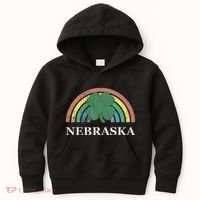 Nebraska Shamrock St. Patrick's Day Saint Paddy's Rainbow Kids Hoodie thumb 0