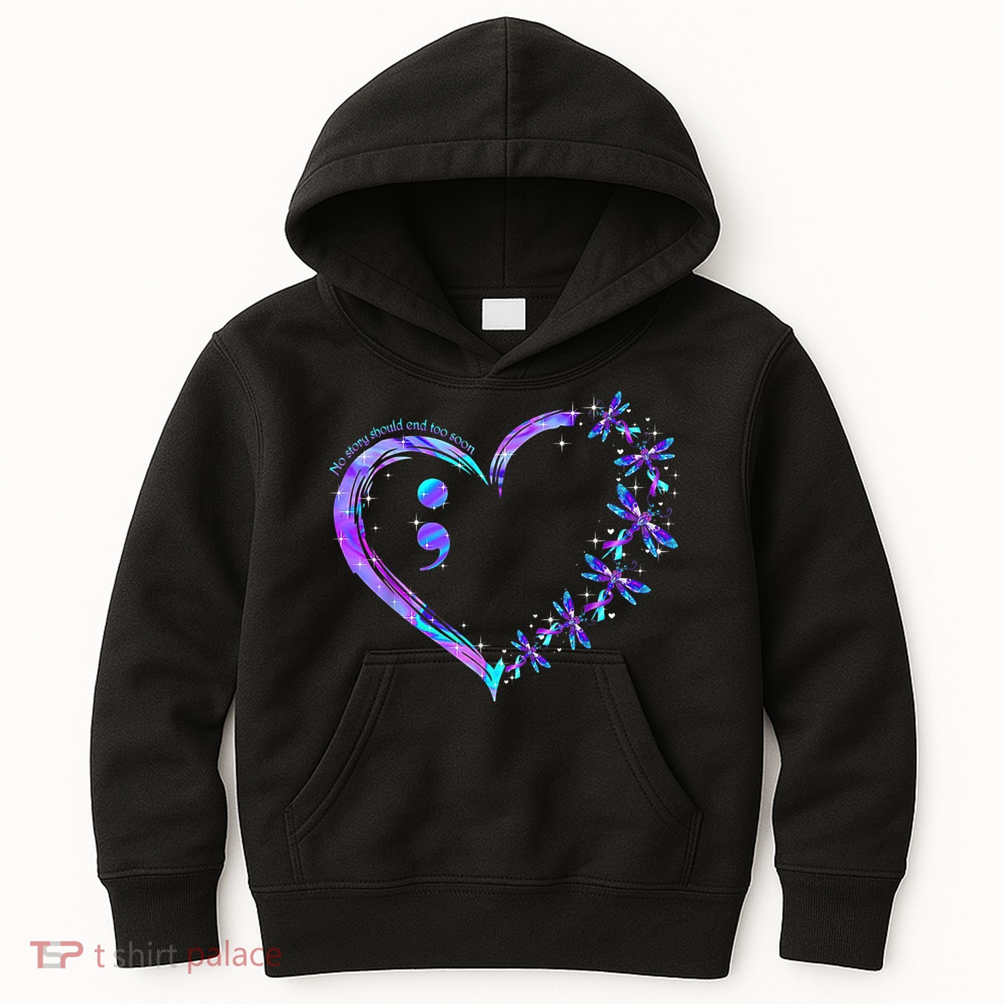 No story should end too soon Suicide Prevention Awareness Kids Hoodie