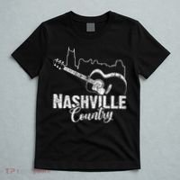 Nashville Skyline Tennessee Country Music Guitar Player T-Shirt thumb 5