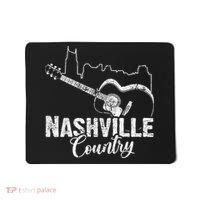 Nashville Skyline Tennessee Country Music Guitar Player Mousepad thumb 0