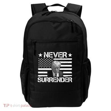 Never Surrender Trump American Flag Backpack