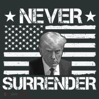 Never Surrender Trump American Flag Kids Sweatshirt thumb 2