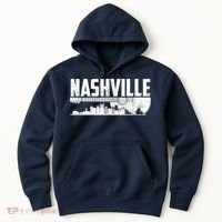 Nashville Skyline Tennessee Country Music Guitar Player Hoodie thumb 0
