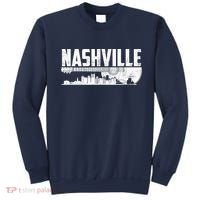 Nashville Skyline Tennessee Country Music Guitar Player Sweatshirt thumb 0