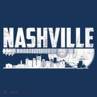 Nashville Skyline Tennessee Country Music Guitar Player T-Shirt thumb 7