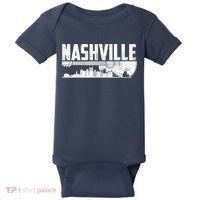 Nashville Skyline Tennessee Country Music Guitar Player Baby Bodysuit thumb 0