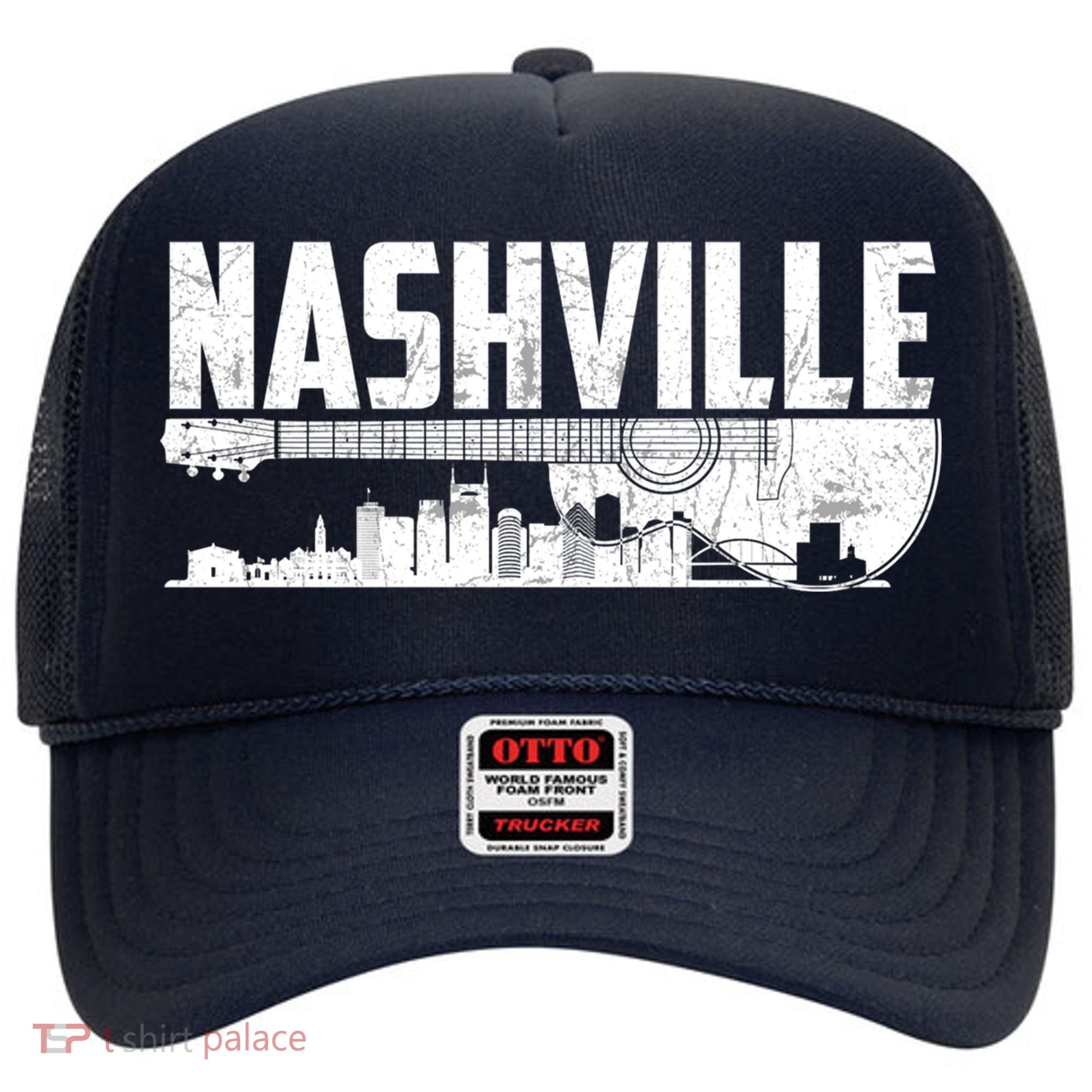 Nashville Skyline Tennessee Country Music Guitar Player Hat
