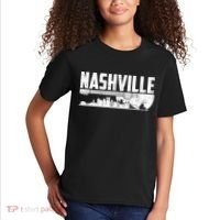 Nashville Skyline Tennessee Country Music Guitar Player Kids T-Shirt thumb 2