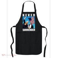 Never Surrender Trump 2024 Pennsylvania Rally Shooting Apron thumb 0