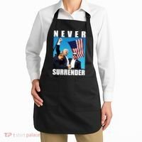 Never Surrender Trump 2024 Pennsylvania Rally Shooting Apron thumb 2