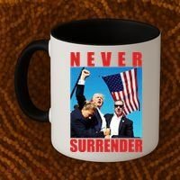Never Surrender Trump 2024 Pennsylvania Rally Shooting Coffee Mug thumb 2