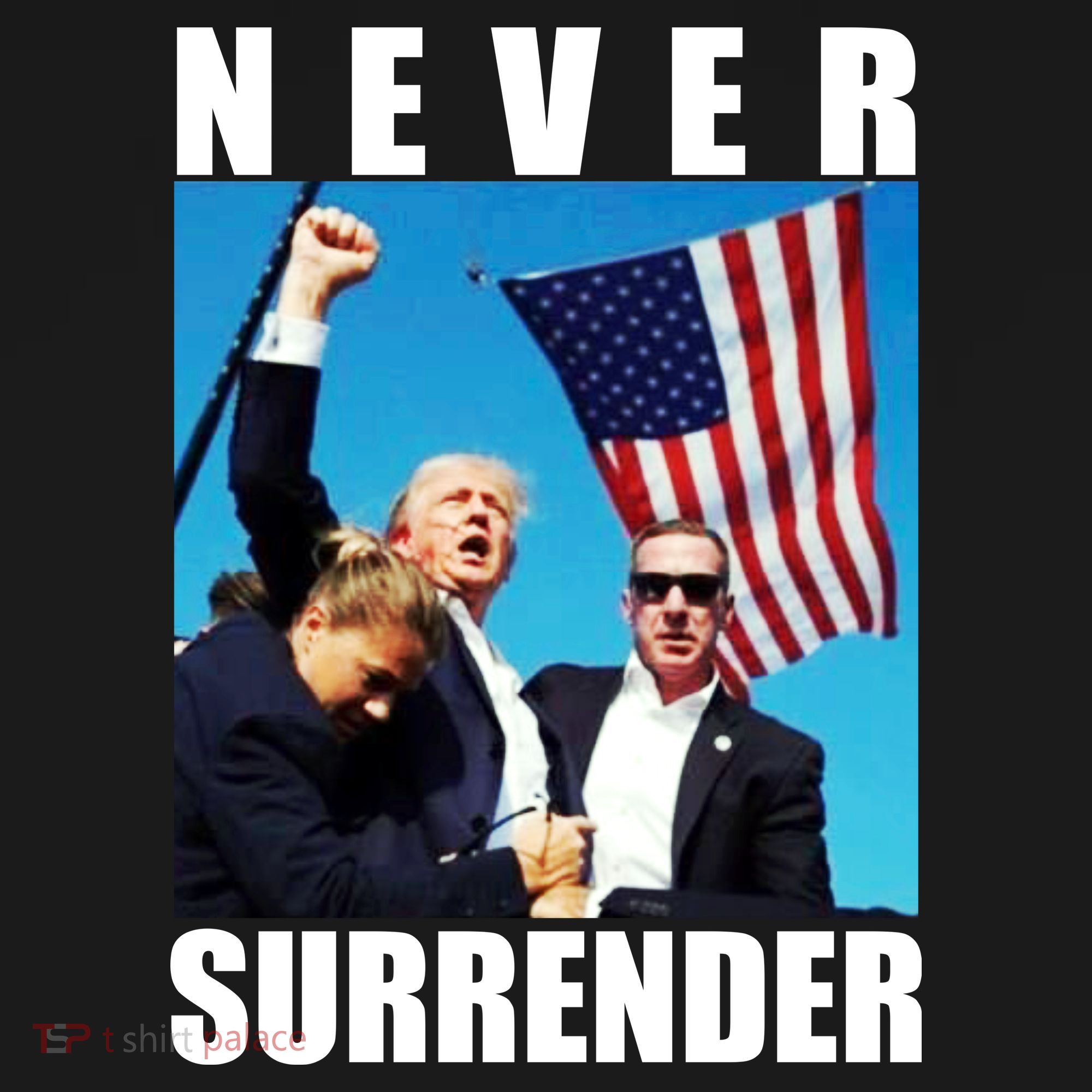 Never Surrender Trump 2024 Pennsylvania Rally Shooting Women's Hoodie