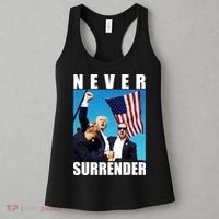 Never Surrender Trump 2024 Pennsylvania Rally Shooting Women's Tank Top thumb 3