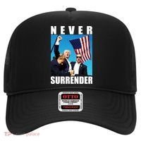 Never Surrender Trump 2024 Pennsylvania Rally Shooting Hat thumb 0