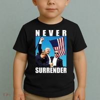 Never Surrender Trump 2024 Pennsylvania Rally Shooting Toddler T-Shirt thumb 2