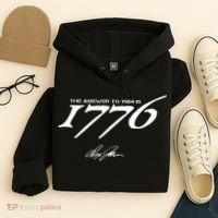 Never Surrender The Answer To 1984 Is 1776 Hoodie thumb 4