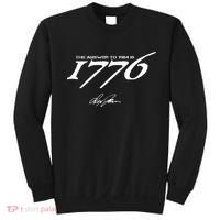 Never Surrender The Answer To 1984 Is 1776 Sweatshirt thumb 0