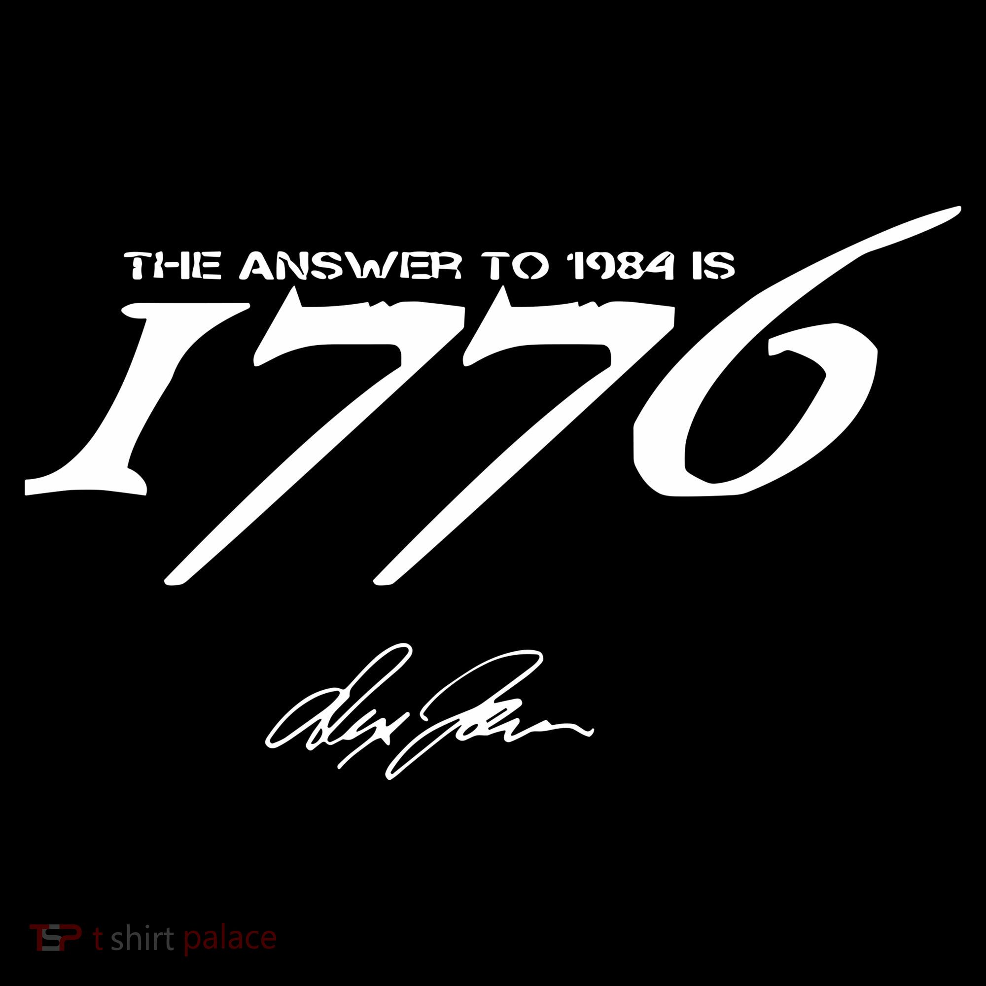 Never Surrender The Answer To 1984 Is 1776 Toddler Hoodie