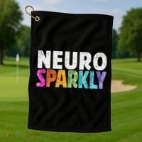 Neuro Sped Teacher Autism Awareness Neurodiversity Golf Towel thumb 1