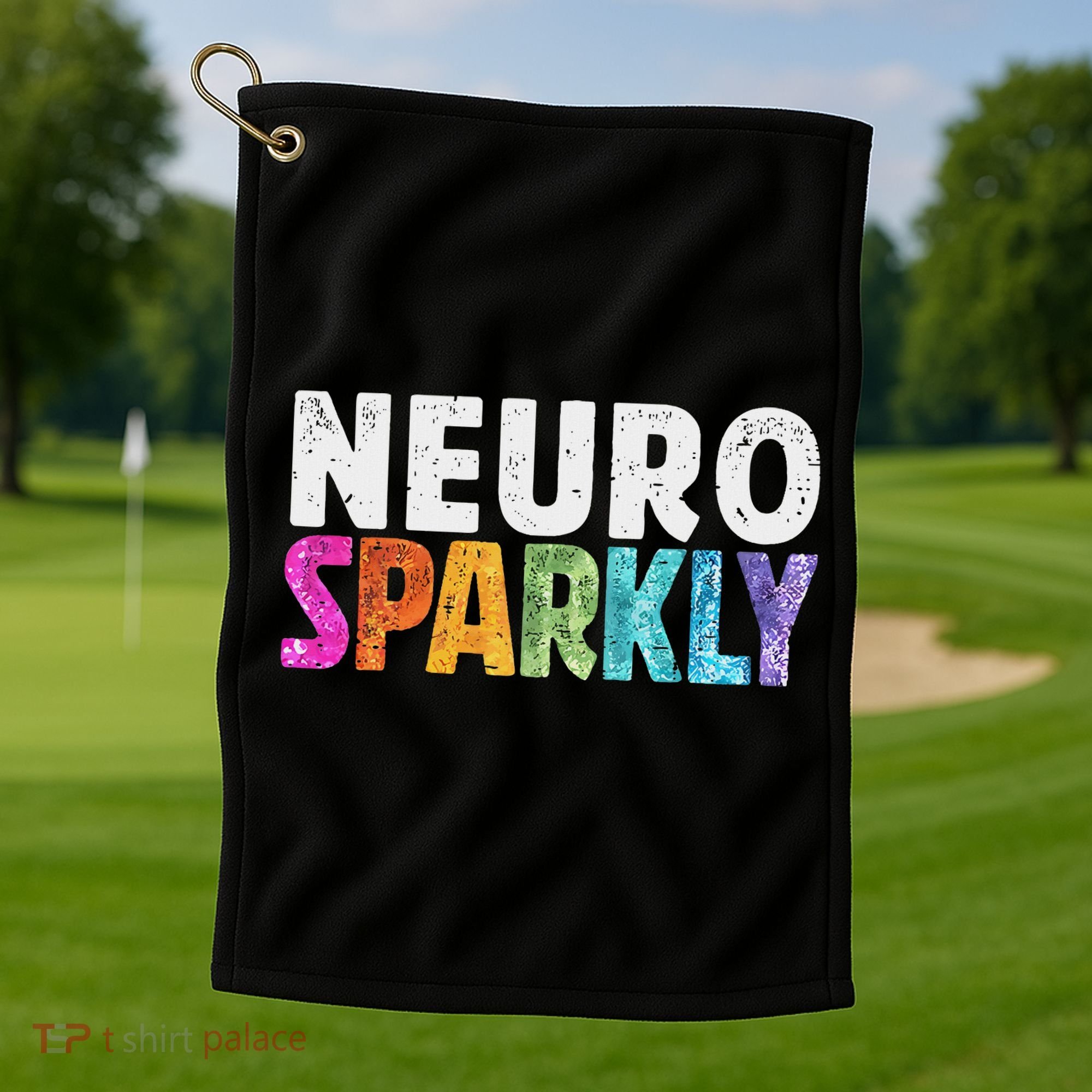 Neuro Sped Teacher Autism Awareness Neurodiversity Golf Towel