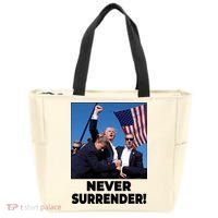 Never Surrender Trump Rally Shooting Donald Trump Statement Tote Bag thumb 0